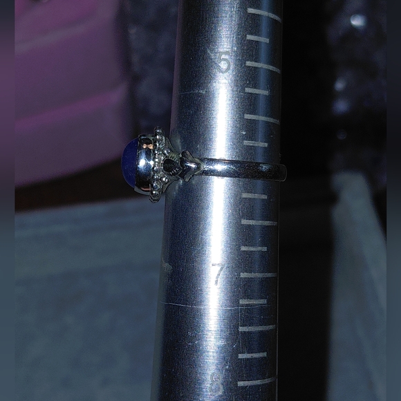 Dainty Tanzanite Sterling Silver Ring Size 6 - Picture 8 of 8